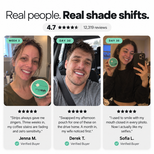 WhiteShift Peroxide-Free Whitening Pouches